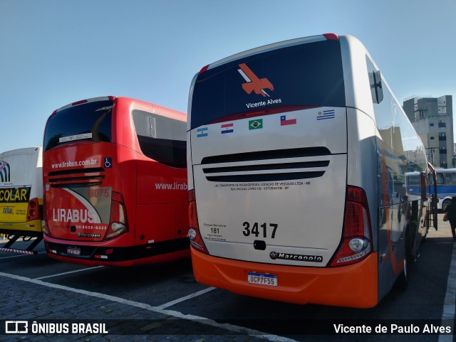 Ônibus Particulares 3417 na cidade de Aparecida, São Paulo, Brasil, por Vicente de Paulo Alves. Número da foto: #10220791.