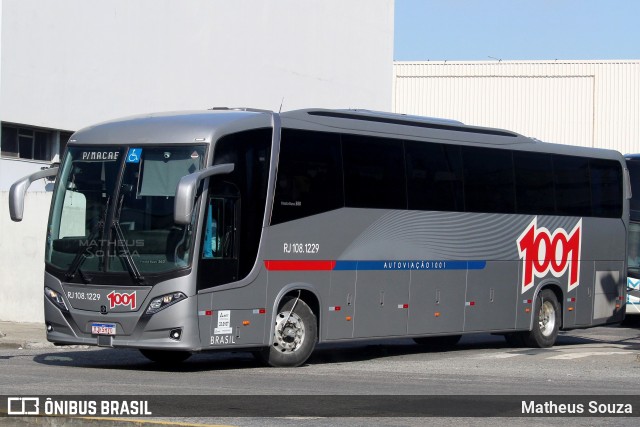 Auto Viação 1001 RJ 108.1229 na cidade de Rio de Janeiro, Rio de Janeiro, Brasil, por Matheus Souza. Número da foto: #10222728.