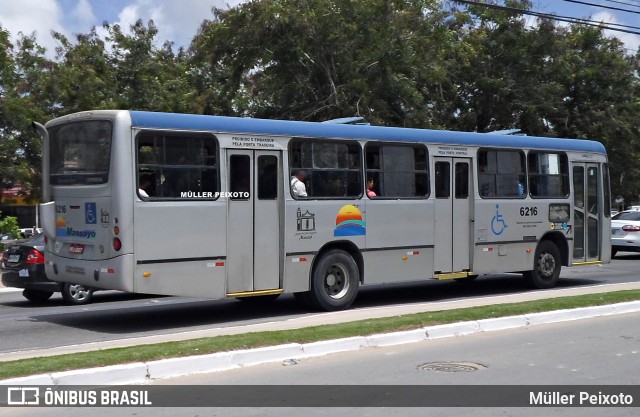 Empresa Auto Viação Massayó 6216 na cidade de Maceió, Alagoas, Brasil, por Müller Peixoto. ID da foto: 10221572.