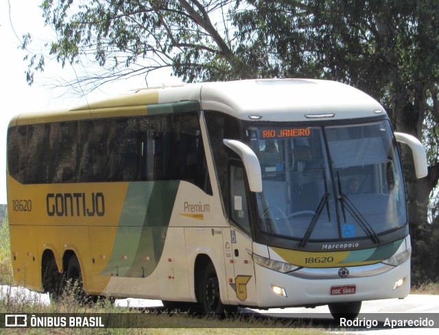 Empresa Gontijo de Transportes 18620 na cidade de Conselheiro Lafaiete, Minas Gerais, Brasil, por Rodrigo  Aparecido. ID da foto: 10220794.