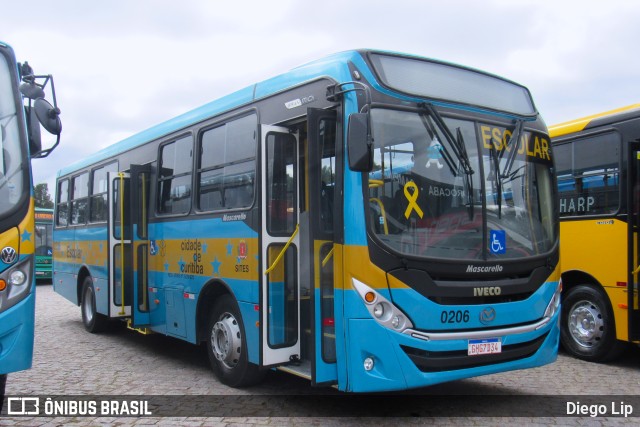 Transporte Acessível Unicarga 0206 na cidade de Curitiba, Paraná, Brasil, por Diego Lip. Número da foto: #10222673.