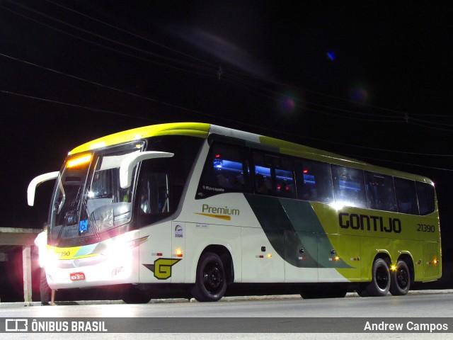 Empresa Gontijo de Transportes 21390 na cidade de Pirapora, Minas Gerais, Brasil, por Andrew Campos. ID da foto: 10222941.