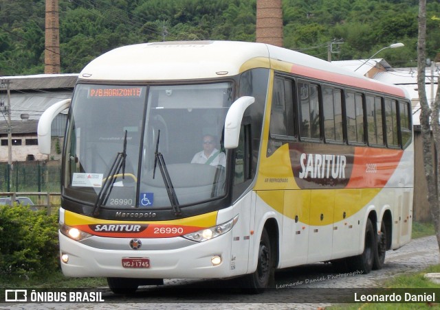Saritur - Santa Rita Transporte Urbano e Rodoviário 26990 na cidade de Juiz de Fora, Minas Gerais, Brasil, por Leonardo Daniel. Número da foto: #10221120.