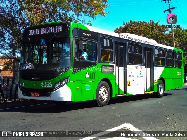 VB Transportes e Turismo 3302 na cidade de Campinas, São Paulo, Brasil, por Henrique Alves de Paula Silva. ID da foto: 10220329.