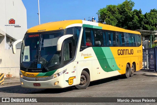 Empresa Gontijo de Transportes 18775 na cidade de Rio de Janeiro, Rio de Janeiro, Brasil, por Marcio Jesus Peixoto. ID da foto: 10221433.