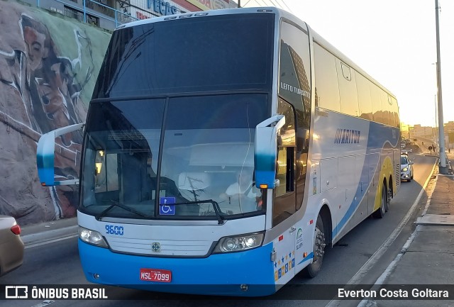 Aritur Transporte e Turismo 9600 na cidade de Cariacica, Espírito Santo, Brasil, por Everton Costa Goltara. ID da foto: 10225857.