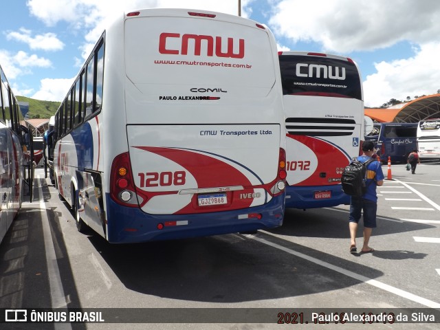 CMW Transportes 1208 na cidade de Aparecida, São Paulo, Brasil, por Paulo Alexandre da Silva. Número da foto: #10225131.