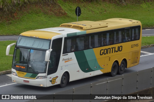 Empresa Gontijo de Transportes 12745 na cidade de Lavrinhas, São Paulo, Brasil, por Jhonatan Diego da Silva Trevisan. ID da foto: 10226097.