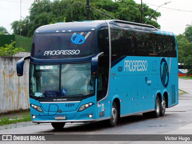 Auto Viação Progresso 6229 na cidade de Recife, Pernambuco, Brasil, por Victor Hugo. ID da foto: 10224653.
