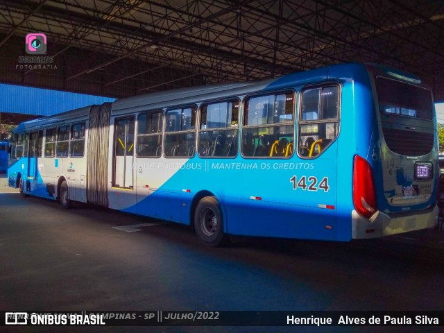 VB Transportes e Turismo 1424 na cidade de Campinas, São Paulo, Brasil, por Henrique Alves de Paula Silva. Número da foto: #10223835.