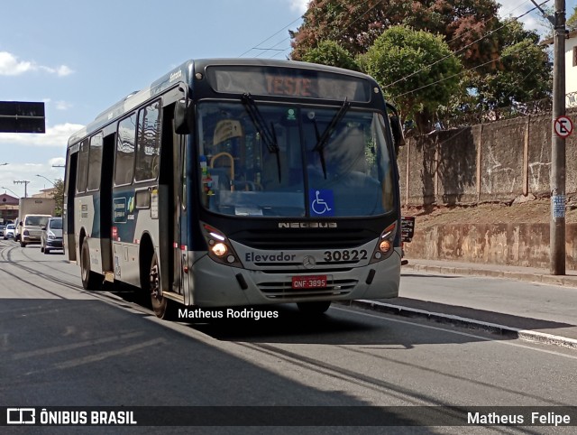 Bettania Ônibus 30822 na cidade de Belo Horizonte, Minas Gerais, Brasil, por Matheus  Felipe. Número da foto: #10223570.