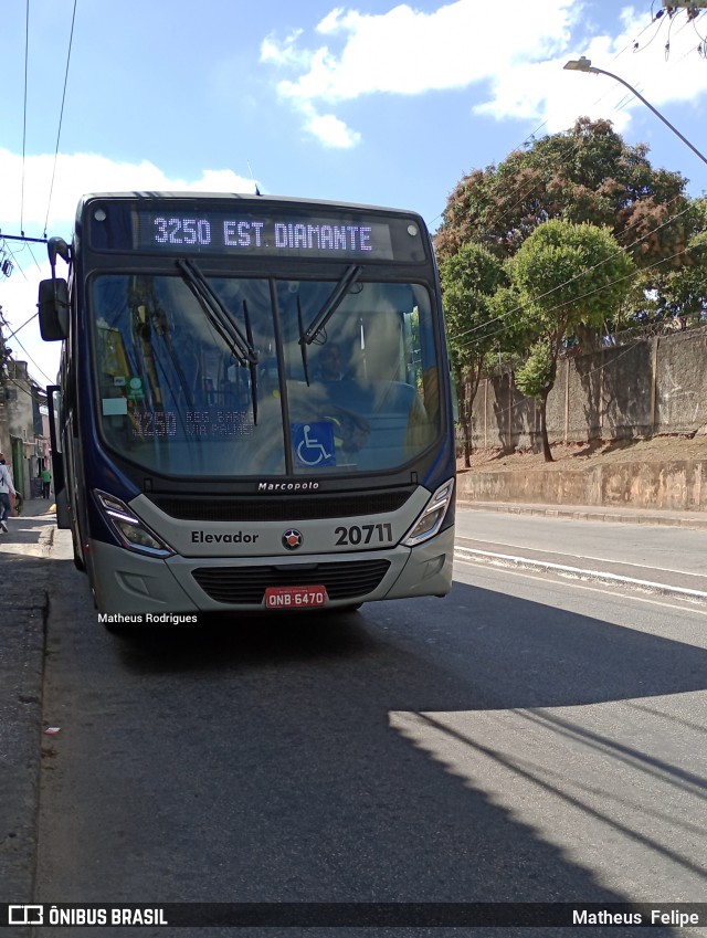 Viação Anchieta 20711 na cidade de Belo Horizonte, Minas Gerais, Brasil, por Matheus  Felipe. Número da foto: #10223568.