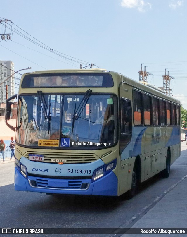 Master Transportes Coletivos de Passageiros RJ 159.016 na cidade de Nova Iguaçu, Rio de Janeiro, Brasil, por Rodolfo Albuquerque. ID da foto: 10223762.