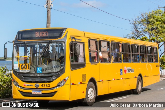 Transporte Tropical 4383 na cidade de Aracaju, Sergipe, Brasil, por Julio Cesar  Barbosa Martins. Número da foto: #10224059.