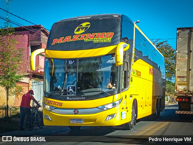 Mazinho Transportes 72005 na cidade de Curvelo, Minas Gerais, Brasil, por Pedro Henrique VM. Número da foto: #10224929.