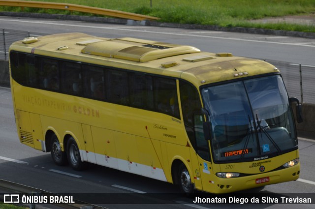 Viação Itapemirim 5701 na cidade de Lavrinhas, São Paulo, Brasil, por Jhonatan Diego da Silva Trevisan. ID da foto: 10228334.