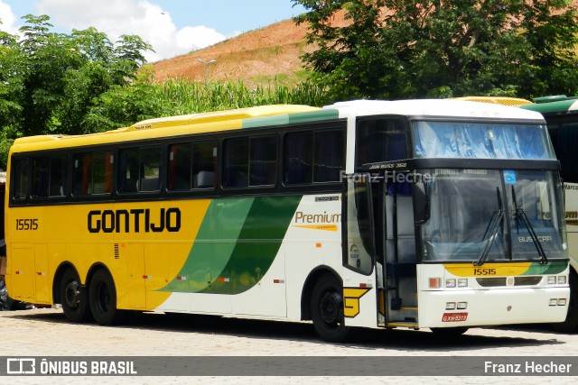 Empresa Gontijo de Transportes 15515 na cidade de Governador Valadares, Minas Gerais, Brasil, por Franz Hecher. ID da foto: 10228027.