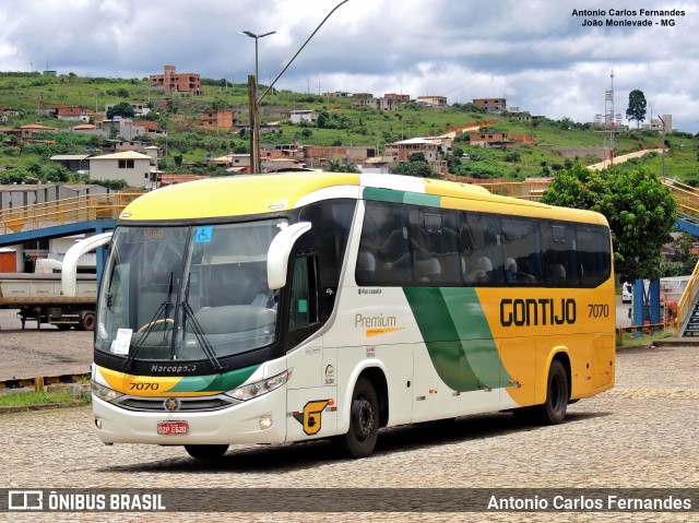 Empresa Gontijo de Transportes 7070 na cidade de João Monlevade, Minas Gerais, Brasil, por Antonio Carlos Fernandes. Número da foto: #10226709.