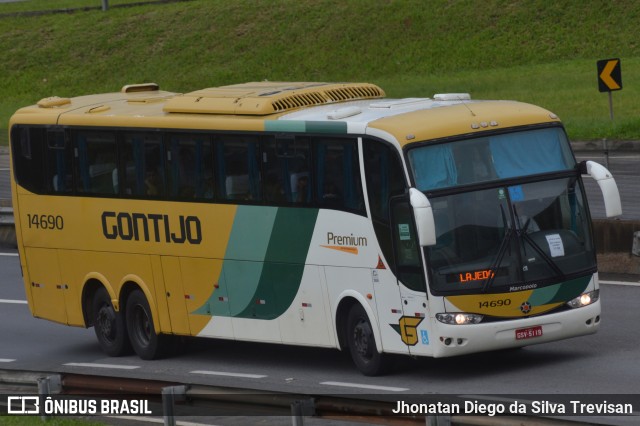 Empresa Gontijo de Transportes 14690 na cidade de Lavrinhas, São Paulo, Brasil, por Jhonatan Diego da Silva Trevisan. ID da foto: 10227505.