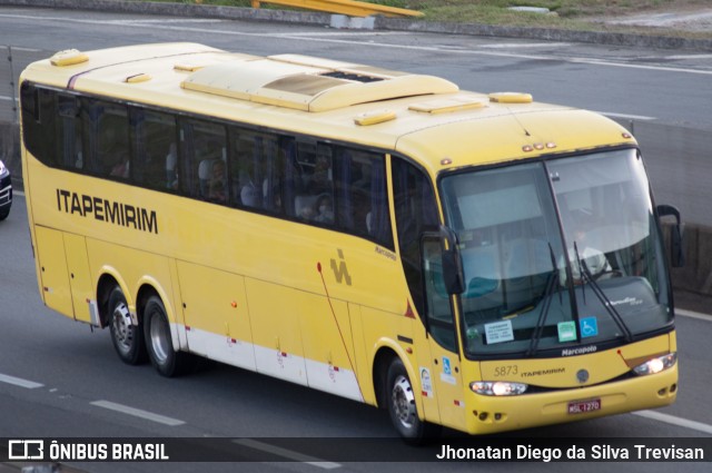 Viação Itapemirim 5873 na cidade de Lavrinhas, São Paulo, Brasil, por Jhonatan Diego da Silva Trevisan. ID da foto: 10228362.