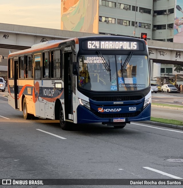 Viação Novacap B51626 na cidade de Rio de Janeiro, Rio de Janeiro, Brasil, por Daniel Rocha dos Santos. ID da foto: 10227645.