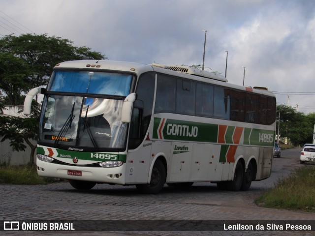 Empresa Gontijo de Transportes 14895 na cidade de Caruaru, Pernambuco, Brasil, por Lenilson da Silva Pessoa. ID da foto: 10227219.