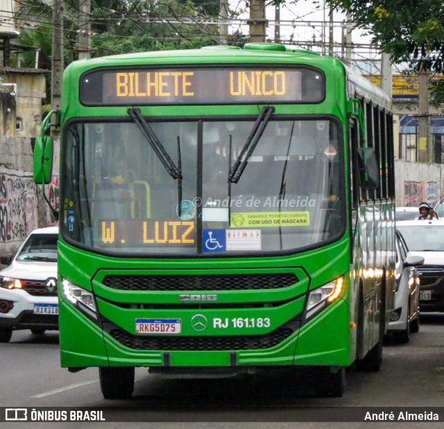 Transportes Santo Antônio RJ 161.183 na cidade de Duque de Caxias, Rio de Janeiro, Brasil, por André Almeida. ID da foto: 10145665.