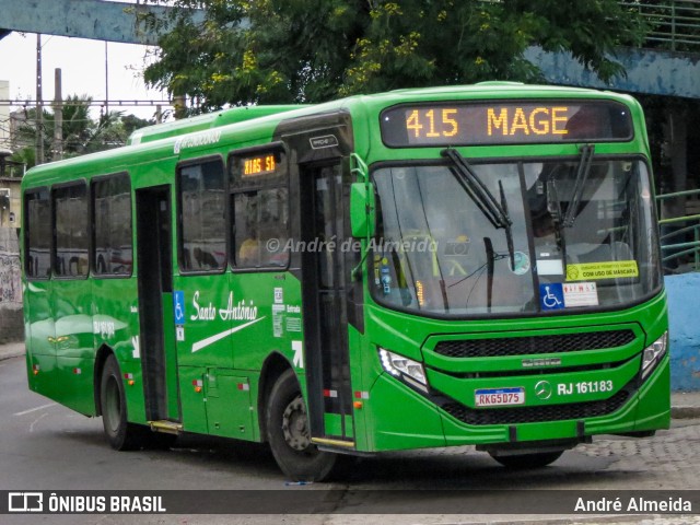 Transportes Santo Antônio RJ 161.183 na cidade de Duque de Caxias, Rio de Janeiro, Brasil, por André Almeida. ID da foto: 10145670.