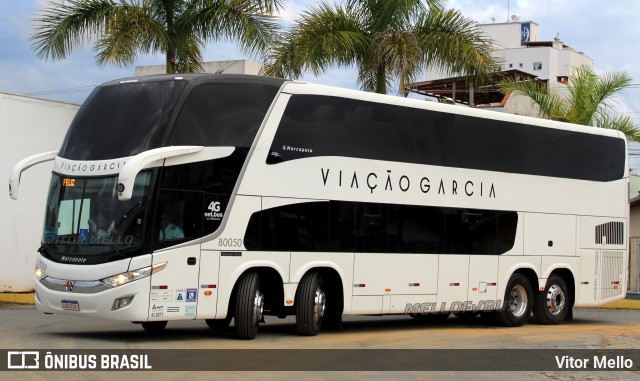 Viação Garcia 80050 na cidade de Balneário Camboriú, Santa Catarina, Brasil, por Vitor Mello. Número da foto: #10144189.
