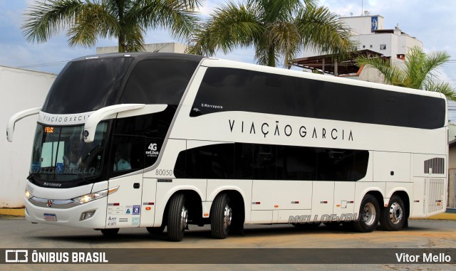 Viação Garcia 80050 na cidade de Balneário Camboriú, Santa Catarina, Brasil, por Vitor Mello. ID da foto: 10144189.