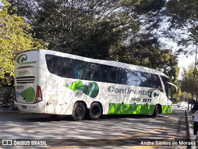 Viação Continental de Transportes 1071 na cidade de São Paulo, São Paulo, Brasil, por Andre Santos de Moraes. ID da foto: 10145220.