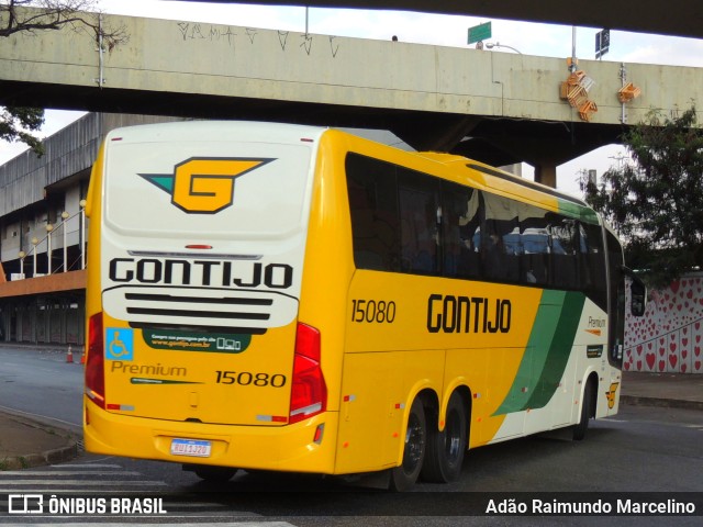 Empresa Gontijo de Transportes 15080 na cidade de Belo Horizonte, Minas Gerais, Brasil, por Adão Raimundo Marcelino. ID da foto: 10232275.