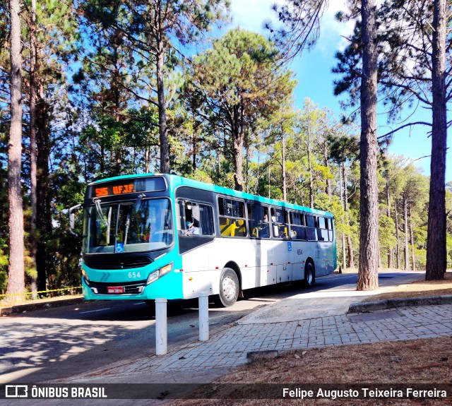 TUSMIL - Transporte Urbano São Miguel 654 na cidade de Juiz de Fora, Minas Gerais, Brasil, por Felipe Augusto Teixeira Ferreira. Número da foto: #10229476.