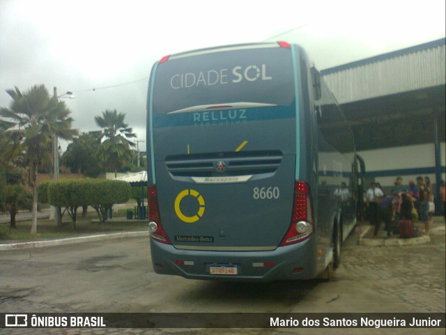 Viação Cidade Sol 8660 na cidade de Piritiba, Bahia, Brasil, por Mario dos Santos Nogueira Junior. ID da foto: 10229012.