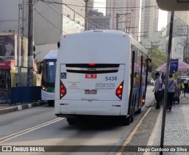 Next Mobilidade - ABC Sistema de Transporte 5438 na cidade de Diadema, São Paulo, Brasil, por Diego Cardoso da Silva. Número da foto: #10230439.