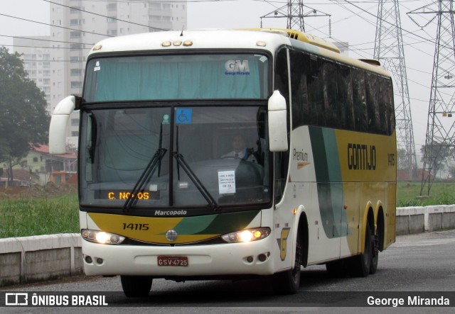 Empresa Gontijo de Transportes 14115 na cidade de São José dos Campos, São Paulo, Brasil, por George Miranda. ID da foto: 10231483.