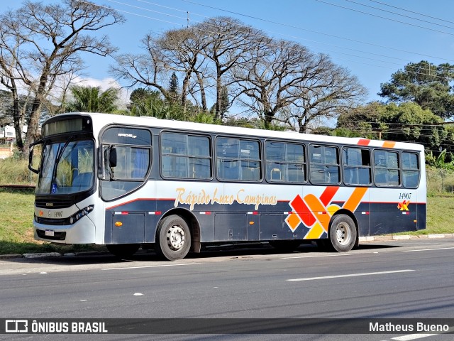 Rápido Campinas 14907 na cidade de Campo Limpo Paulista, São Paulo, Brasil, por Matheus Bueno. Número da foto: #10232104.