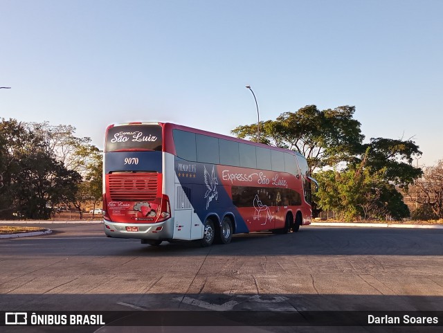 Expresso São Luiz 9070 na cidade de Brasília, Distrito Federal, Brasil, por Darlan Soares. Número da foto: #10232183.