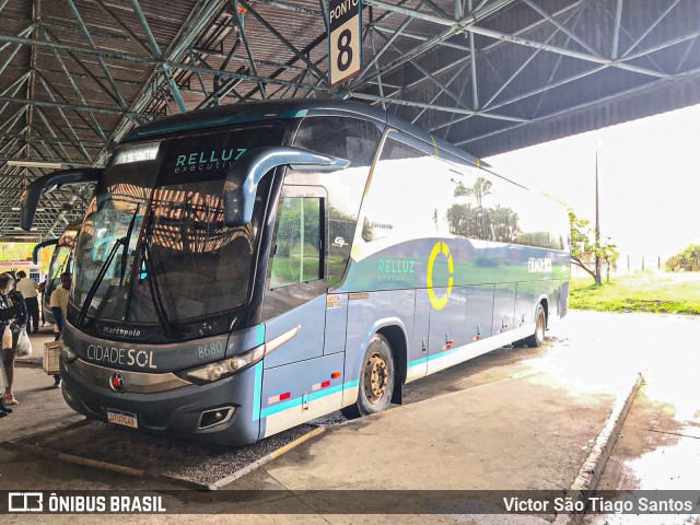 Viação Cidade Sol 8680 na cidade de Santo Antônio de Jesus, Bahia, Brasil, por Victor São Tiago Santos. ID da foto: 10231036.