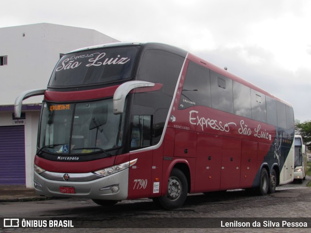 Expresso São Luiz 7790 na cidade de Caruaru, Pernambuco, Brasil, por Lenilson da Silva Pessoa. Número da foto: #10229877.