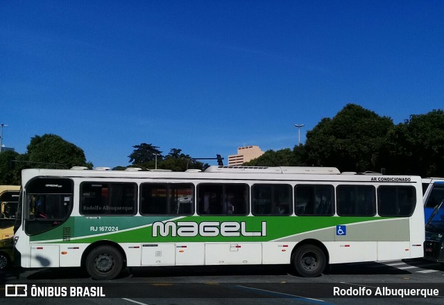 Transportes Mageli RJ 167.024 na cidade de Rio de Janeiro, Rio de Janeiro, Brasil, por Rodolfo Albuquerque. ID da foto: 10229089.