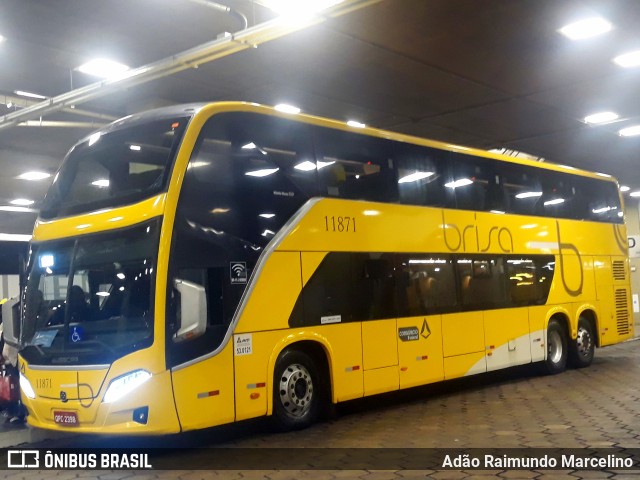 Brisa Ônibus 11871 na cidade de Belo Horizonte, Minas Gerais, Brasil, por Adão Raimundo Marcelino. ID da foto: 10232098.