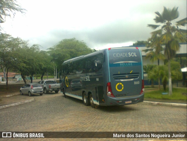 Viação Cidade Sol 8660 na cidade de Piritiba, Bahia, Brasil, por Mario dos Santos Nogueira Junior. Número da foto: #10229015.