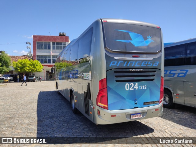 Viação Princesa dos Inhamuns 0241212 na cidade de Canindé, Ceará, Brasil, por Lucas Santana . Número da foto: #10228847.