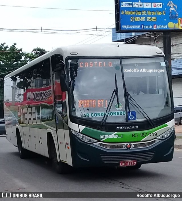 Transportes Mageli RJ 167.049 na cidade de São João de Meriti, Rio de Janeiro, Brasil, por Rodolfo Albuquerque. ID da foto: 10229081.