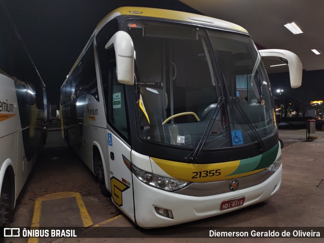 Empresa Gontijo de Transportes 21355 na cidade de Ribeirão Preto, São Paulo, Brasil, por Diemerson Geraldo de Oliveira. ID da foto: 10230005.