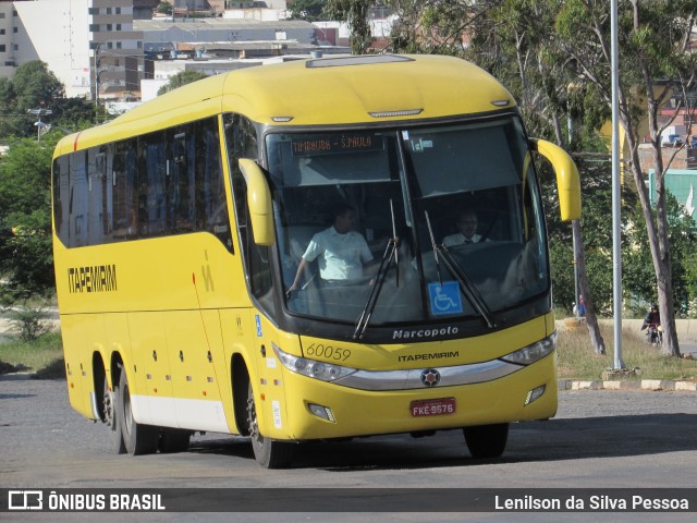 Viação Itapemirim 60059 na cidade de Caruaru, Pernambuco, Brasil, por Lenilson da Silva Pessoa. ID da foto: 10229842.