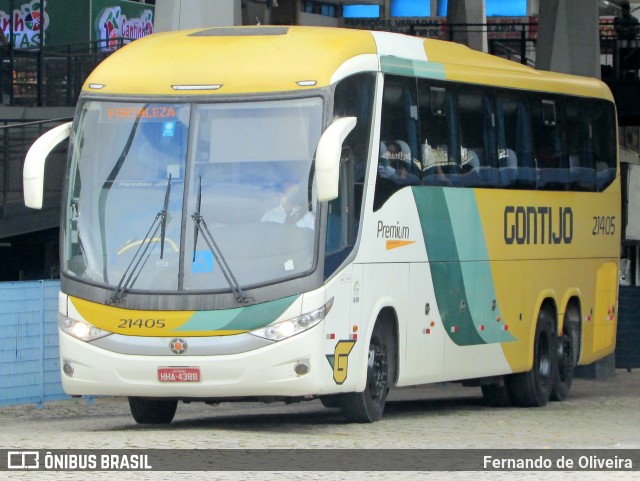 Empresa Gontijo de Transportes 21405 na cidade de Fortaleza, Ceará, Brasil, por Fernando de Oliveira. ID da foto: 10232141.