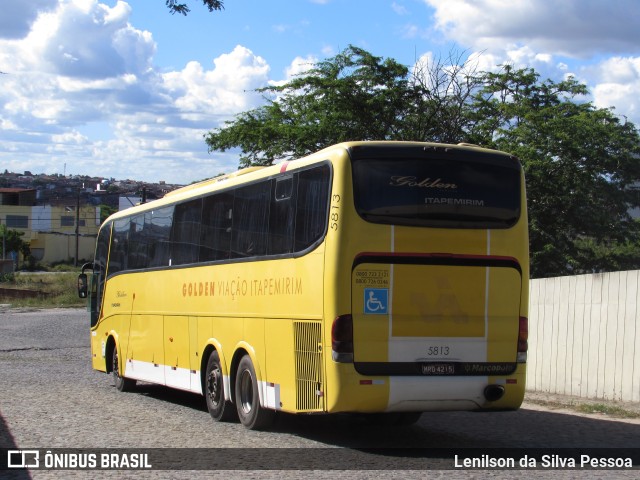 Viação Itapemirim 5813 na cidade de Caruaru, Pernambuco, Brasil, por Lenilson da Silva Pessoa. ID da foto: 10229804.