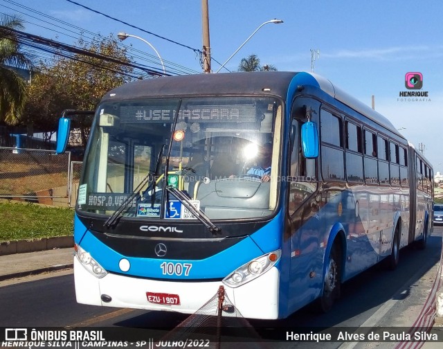 VB Transportes e Turismo 1007 na cidade de Campinas, São Paulo, Brasil, por Henrique Alves de Paula Silva. Número da foto: #10232055.
